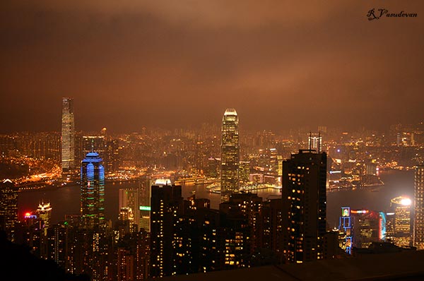 View from Sky Terrace 428 victoria peak hong kong Hongkong