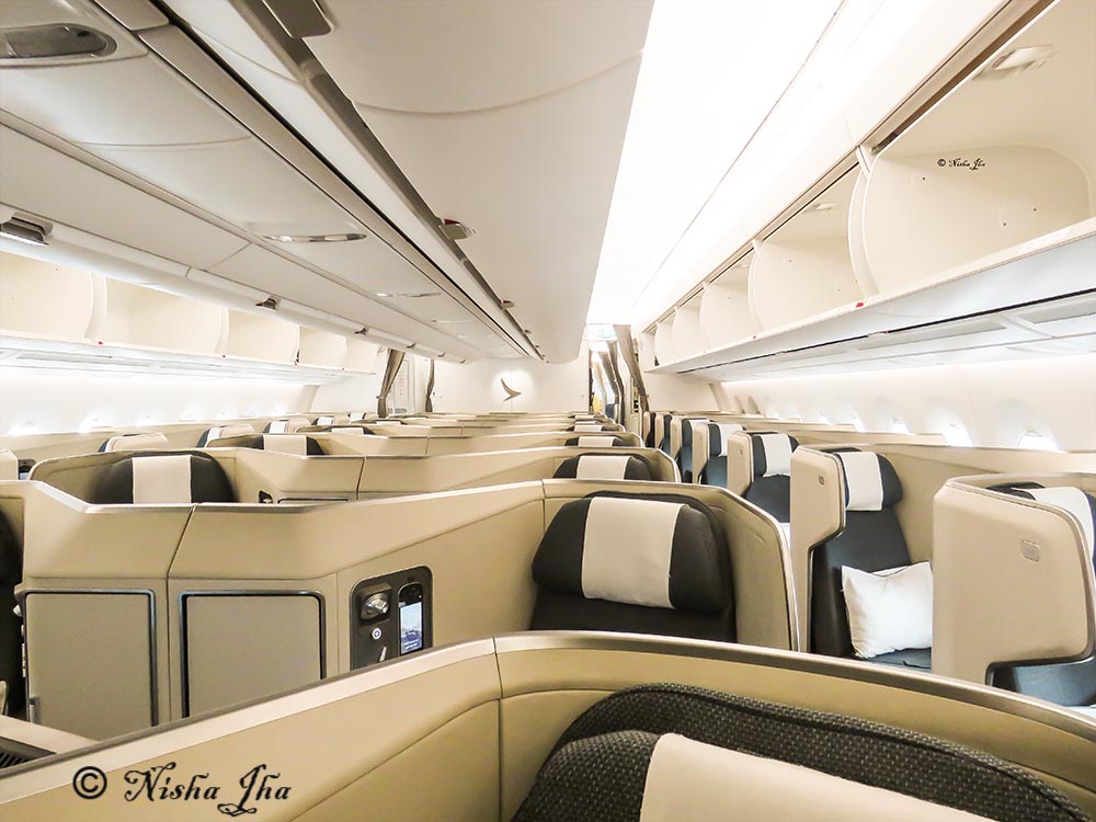 Cathay Pacific Business class A350 , seating arrangement