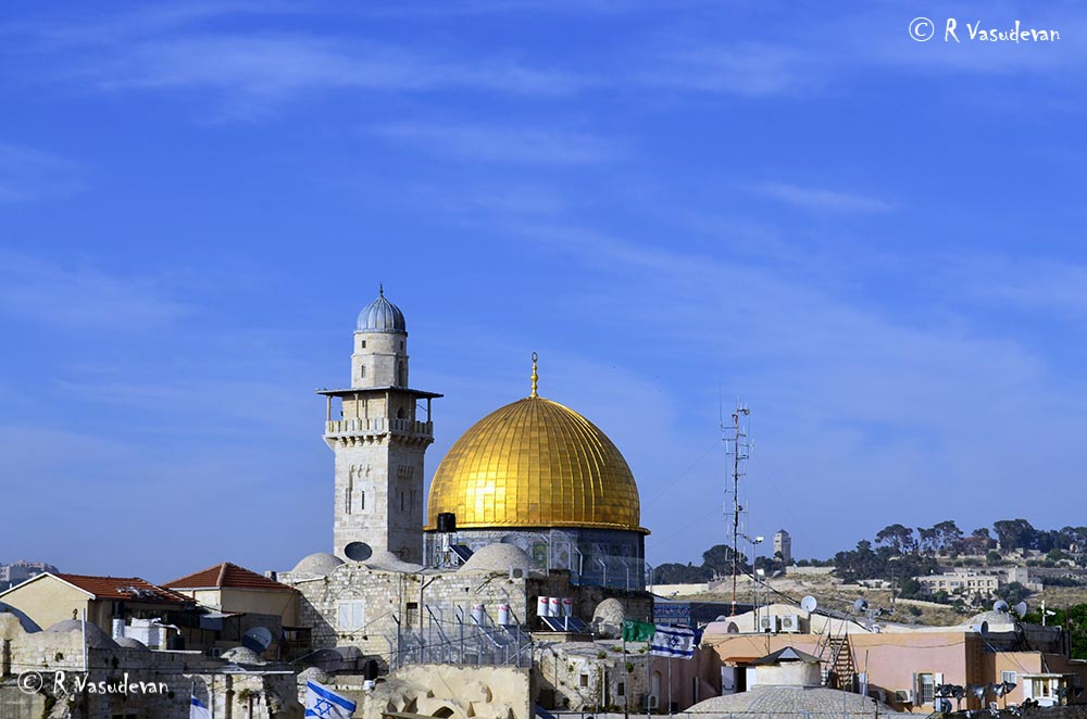 The Dome of the Rock or Kippat ha-Sela, Jerusalem