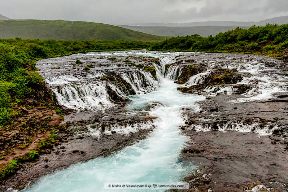 Exciting Hikes in Iceland. Bruarfoss Waterfall in Iceland