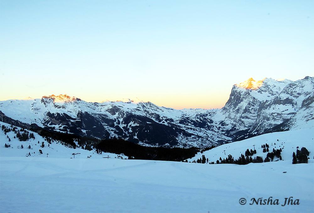 Top Indian Couple Blog by Nisha Jha and Vasudevan R - Exploring Jungfrau Region in Winters