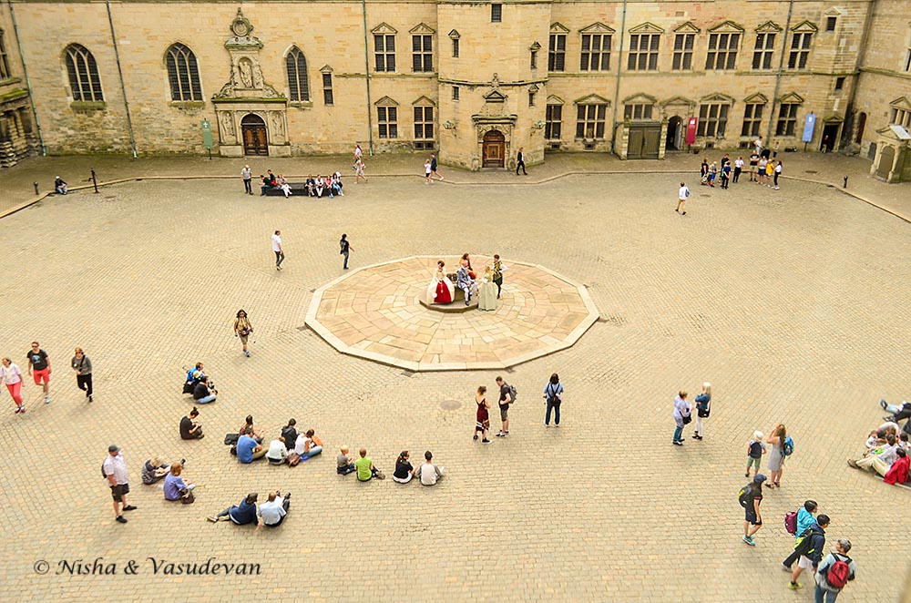 Kronborg Castle tour courtyard