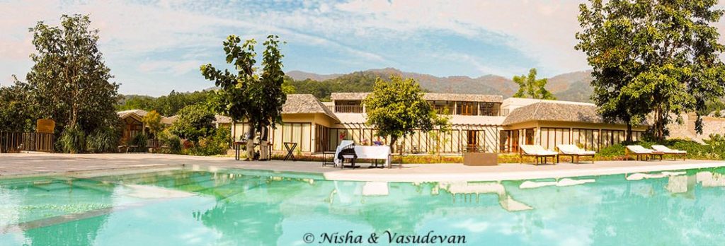 infinity pool, Lebua Corbett, one of the luxurious Jim Corbett resorts, Uttarakhand