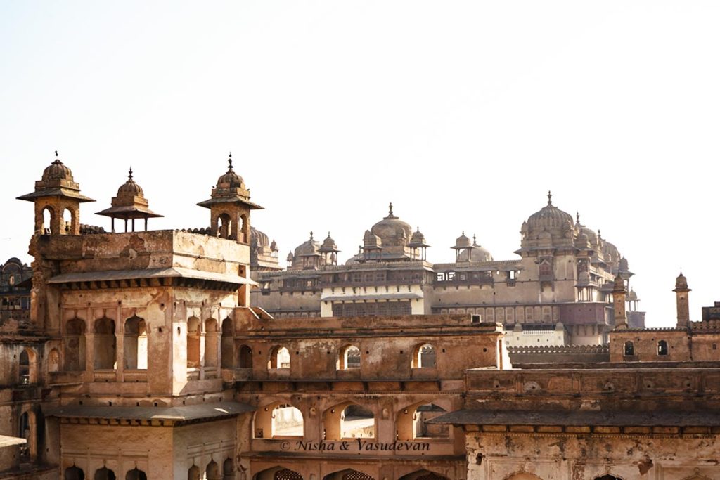 Orchha Fort Complex Raja mahal and Jahangir mahal