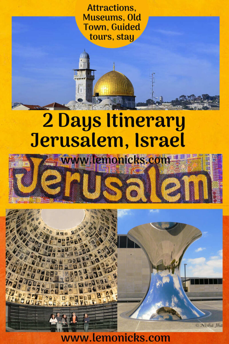 2 days in jerusalem itinerary Pinterest