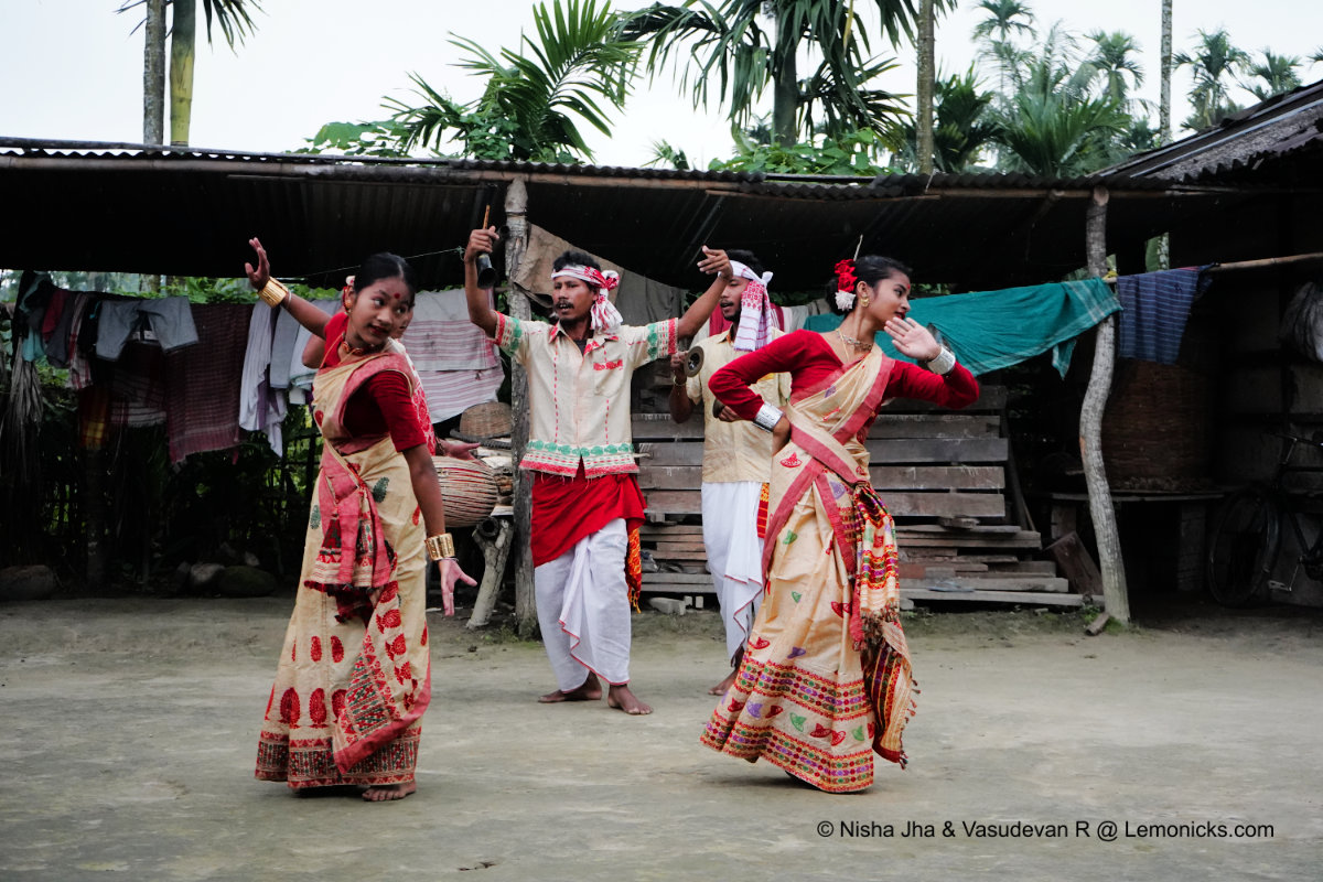Bihu Dance Potasali village at Nameri, Assam