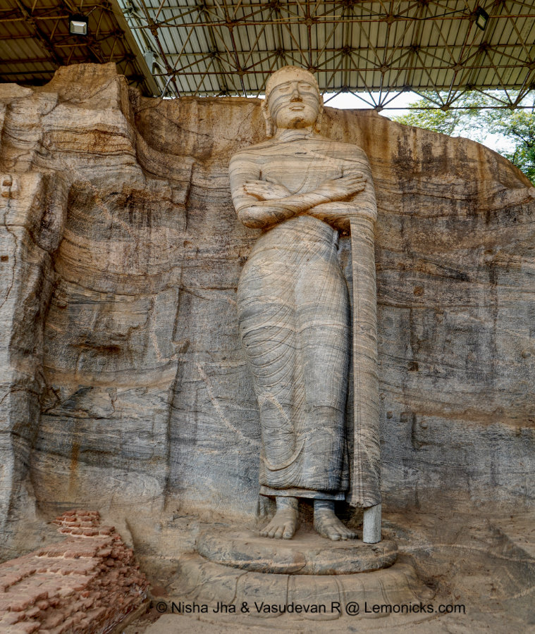 Standing Buddha at Gal Viharaya Polonnaruwa