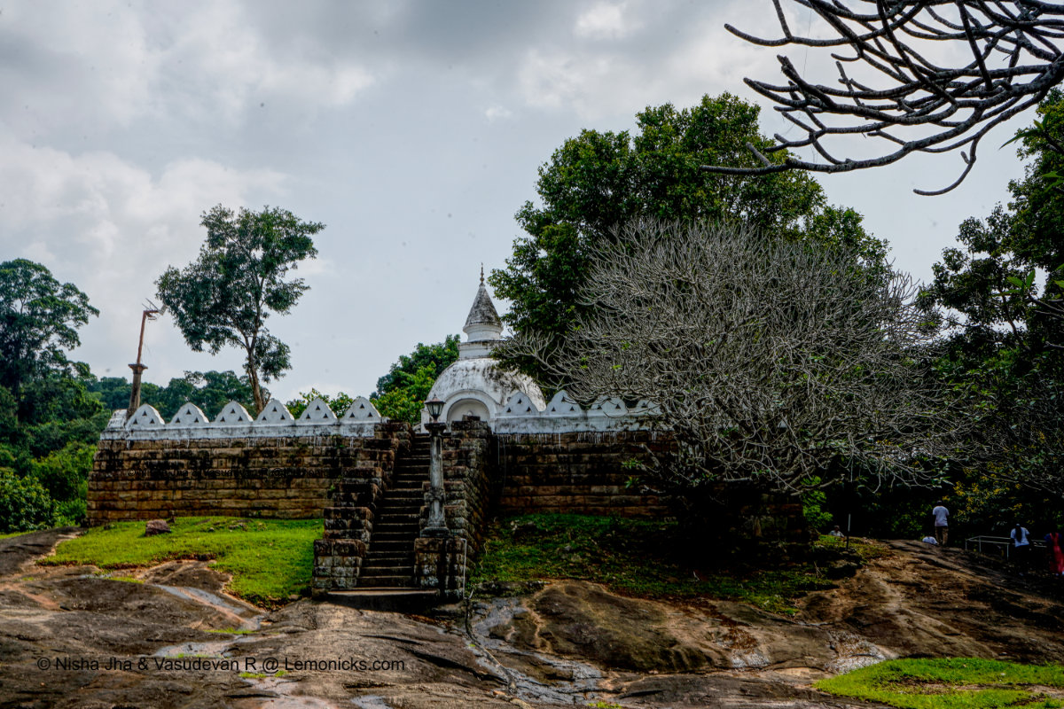 Serasum Gala Cetiya or stupa near Ridi Viharaya complex Sri Lanka
