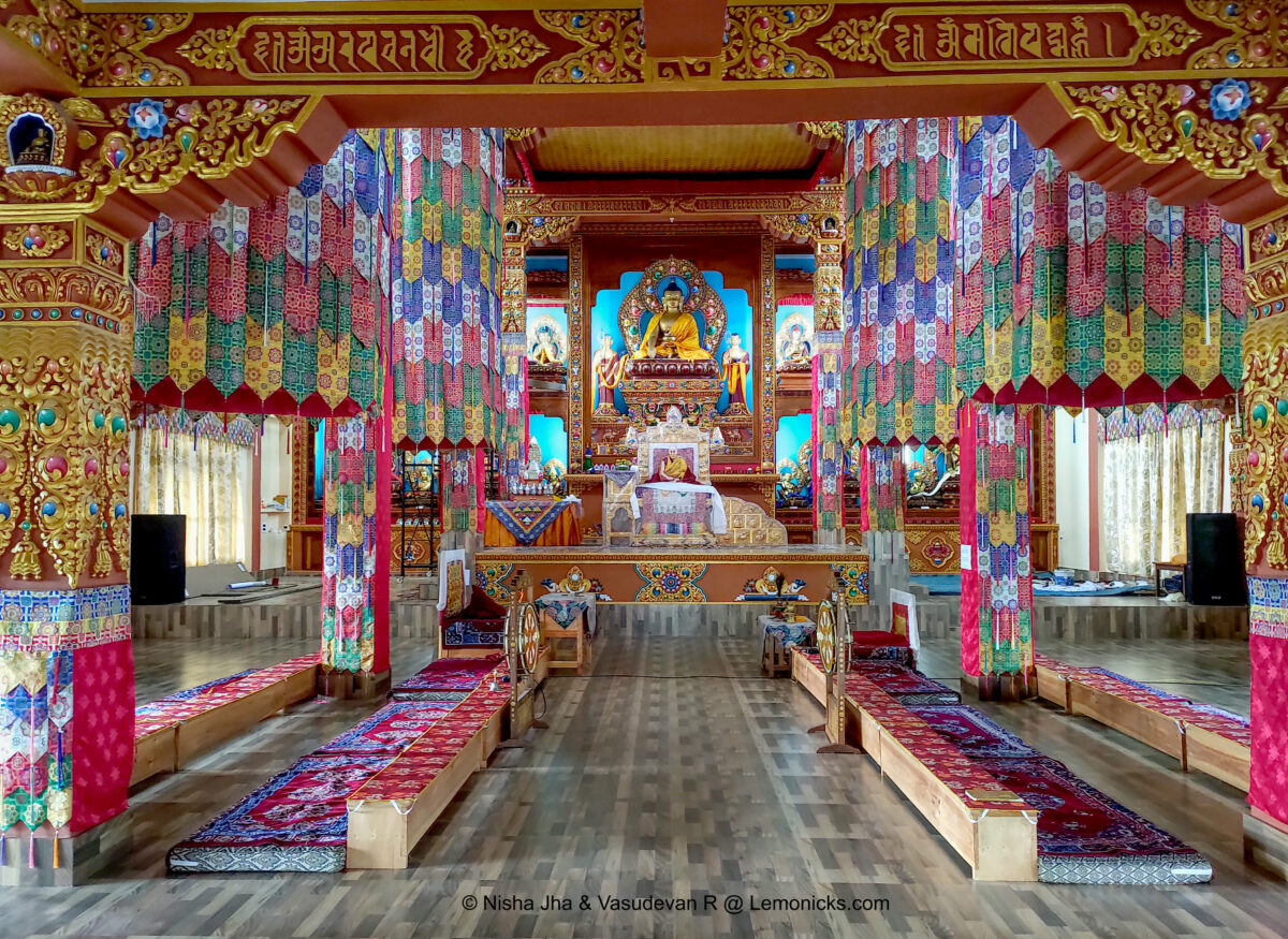 Prayer hall or Dukhang Thupsung Dhargye Ling Monastery Dirang (Dirang Gompa) TDL Monastery