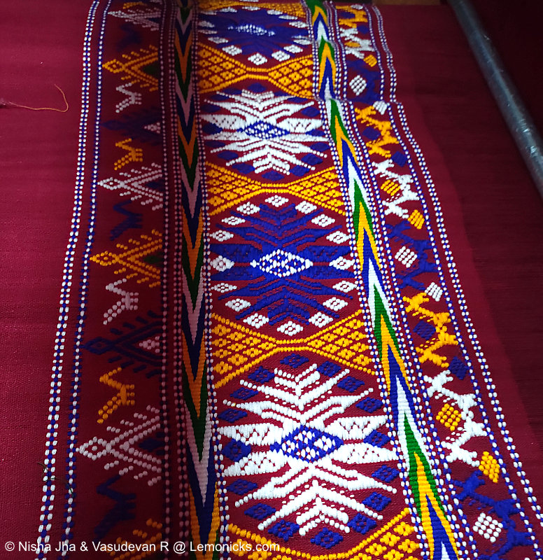 Weaving of traditional Monpa clothes at Dirang Village