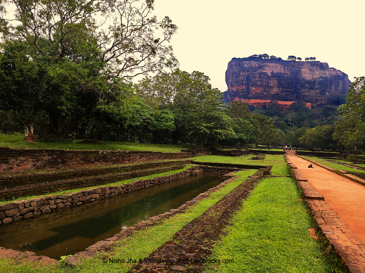 Water Garden at Sigiriya Rock Fortress complex