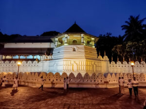 Things to do and places to see in Kandy Octagonal pavilion in The Sacred Tooth Relic Temple Dalada Maligawa