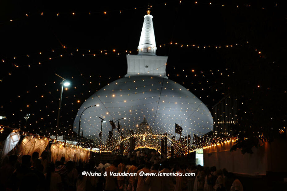 White Maha Stupa at Anuradhapura Sri Lanka Buddhist Pilgrimage Ruwanweliseya @www.lemonicks.com
